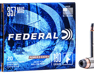 Federal C357G Power-Shok Handgun 357 Mag 180 gr Jacket Hollow Point 20 Per Box/ 25 Case