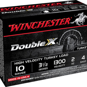 Winchester Ammo STH104 Double X High Velocity Turkey 10 Gauge 3.50" 2 oz 4 Shot 10 Per Box/ 10 Case