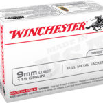 67851 Winchester Ammo USA9MMVP USA Value Pack 9mm Luger 115 gr Full Metal Jacket 100 Per Box/ 10 Case