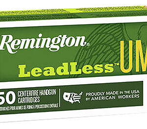 Remington Ammunition 23791 UMC Leadless 40 S&W 180 gr Flat Nose Enclosed Base 50 Per Box/ 10 Case