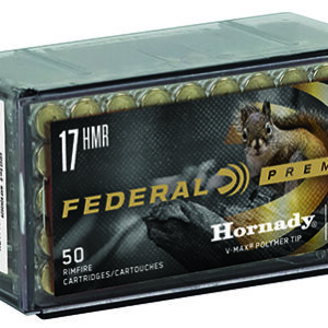 Federal P771 Premium Varmint & Predator 17 HMR 17 gr Hornady V Max 50 Per Box/ 60 Case