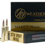 68713 Weatherby N270150PT Select Plus 270 Wthby Mag 150 gr Nosler Spitzer Partition 20 Per Box/ 10 Case