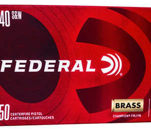 Federal WM5223 Champion Training 40 S&W 180 gr Full Metal Jacket 50 Per Box/ 20 Case