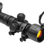 70813 NcStar SEECR3942R Tactical Compact 3-9x42mm Red/Green Illuminated P4 Sniper Reticle 30mm Tube One Piece Aluminum Body w/Rubber Outer Coating