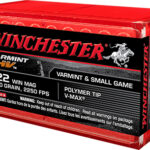 70913 Winchester Ammo S22M2PT Varmint HV 22 WMR 30 gr Hornady V Max 50 Per Box/ 20 Case