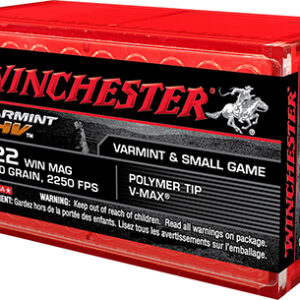 Winchester Ammo S22M2PT Varmint HV  22 WMR 30 gr Hornady V Max 50 Per Box/ 20 Case