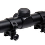 72310 TruGlo TG-853932B Trushot Black Anodized 3-9x32mm 1" Tube Duplex Reticle w/Rings 3/8" Dovetail