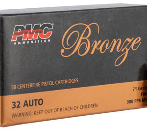 PMC 32A Bronze  32 ACP 71 gr Full Metal Jacket 50 Per Box/ 20 Case