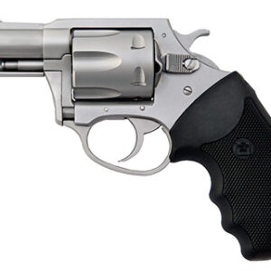 Charter Arms 74020 Pitbull  Large 40 S&W 5 Shot 2.30" Matte Stainless Steel Barrel, Cylinder & Frame w/Black Finger Grooved Rubber Grip