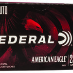 76675 Federal AE45A100 American Eagle Handgun 45 ACP 230 gr Full Metal Jacket 100 Per Box/ 5 Case