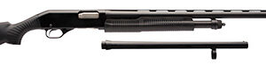 Stevens 19490 320 Field Combo 12 Gauge 3" 5+1 18.50"/28" Matte Black Vent Rib Barrel, Black Aluminum Receiver, Black Synthetic Fixed Stock