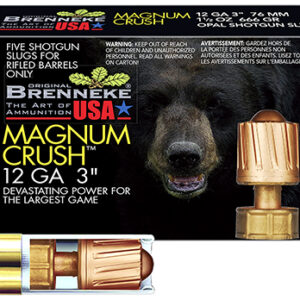 Brenneke SL123CMR Magnum Crush  12 Gauge 3" 1 1/2 oz Slug Shot 5 Per Box/ 50 Case