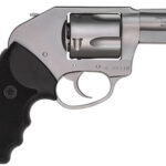 80737 Charter Arms 74410 Bulldog Duty Large 44 Special, 5 Shot 2.50" Matte Stainless Steel Barrel, Cylinder & Frame w/Black Finger Grooved Rubber Grip