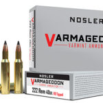 81553 Nosler 65135 Varmageddon 222 Rem 40 gr Flat Base Tipped 20 Per Box/ 20 Case