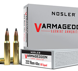 Nosler 65135 Varmageddon  222 Rem 40 gr Flat Base Tipped 20 Per Box/ 20 Case