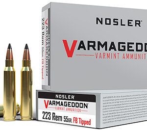 Nosler 65145 Varmageddon  223 Rem 55 gr Flat Base Tipped 20 Per Box/ 20 Case