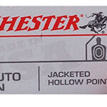 81792 Winchester Ammo USA380JHP USA 380 ACP 95 gr Jacket Hollow Point 50 Per Box/ 10 Case