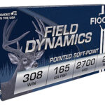 82414 Fiocchi 308D Field Dynamics 308 Win 165 gr Pointed Soft Point 20 Per Box/ 10 Case