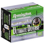 85361 Remington Ammunition 28937 Ultimate Defense Full Size Handgun 380 ACP 102 gr Brass Jacket Hollow Point 20 Per Box/ 25 Case