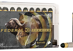 Federal P500NWH Premium Safari Cape-Shok 500 Nitro Express 570 gr Woodleigh Hydro Solid 20 Per Box/ 10 Case