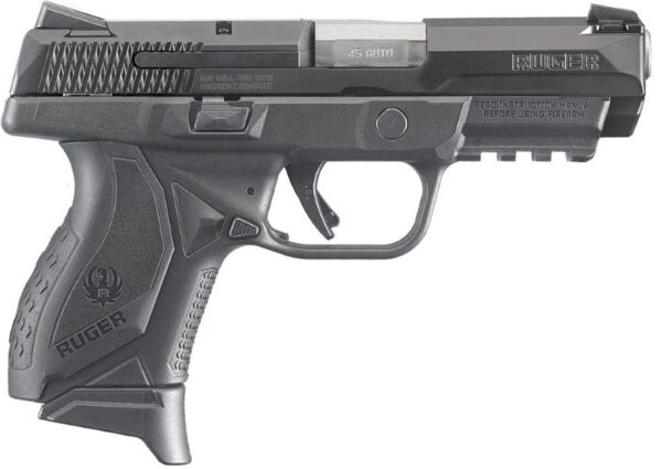 8645 RUGER AMER CPCT 45ACP BLK 3.8" 10+1#