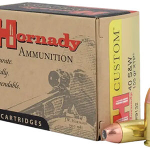 Hornady 9132 Custom  40 S&W 155 gr Hornady XTP Hollow Point 20 Per Box/ 10 Case