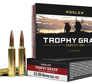 Nosler 60128 Trophy Grade Long-Range 6.5x284 Norma 129 gr Nosler Spitzer AccuBond Long Range 20 Per Box/ 10 Case