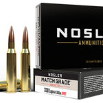 88254 Nosler 43136 Match Grade 338 Lapua Mag 300 gr Custom Competition Hollow Point Boat Tail 20 Per Box/ 10 Case