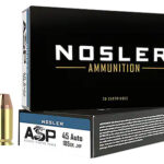 88259 Nosler 51271 Assured Stopping Power Handgun 45 ACP 185 gr Jacket Hollow Point 50 Per Box/ 10 Case