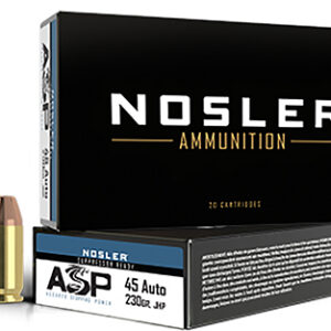 Nosler 51284 Assured Stopping Power Handgun 45 ACP 230 gr Jacket Hollow Point 50 Per Box/ 10 Case