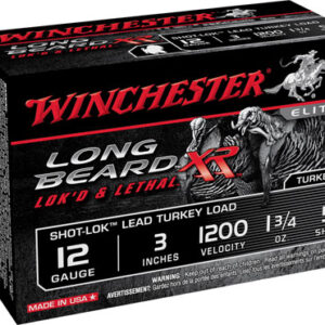 Winchester Ammo STLB1235 Long Beard XR Shot-Lok 12 Gauge 3" 1 3/4 oz 5 Shot 10 Per Box/ 10 Case