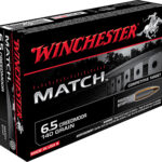 90914 Winchester Ammo S65CM Match 6.5 Creedmoor 140 gr Sierra MatchKing BTHP 20 Per Box/ 10 Case