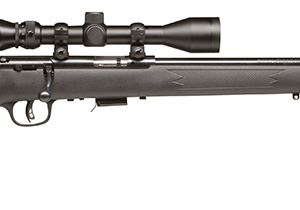 Savage 93 FXP .22 WMR 21-inch bolt-action rifle with mounted 3-9x40 scope and synthetic stock