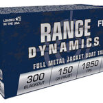 92518 Fiocchi 300BLKC Range Dynamics 300 Blackout 150 gr Full Metal Jacket Boat Tail 50 Per Box/ 10 Case
