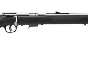 Savage 93 FSS .22 Winchester Magnum rifle side view with synthetic stock