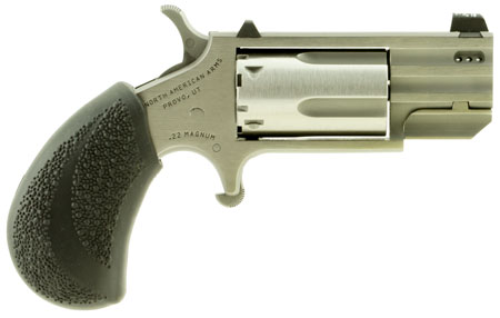 North American Arms Pug .22 WMR revolver 1 inch ported stainless barrel with black polymer grip