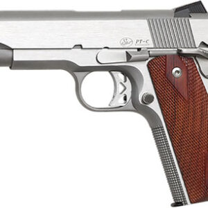 Dan Wesson Commander Classic .45 ACP stainless pistol with Cocobolo wood grips and tritium night sights