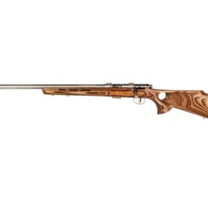 Savage 93 left-hand 17 HMR thumbhole laminate stock stainless 21-inch heavy barrel