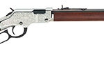 96660 Henry H004SEM Silver Eagle 22 WMR Caliber with 12+1 Capacity, 20.50" Blued Barrel, Nickel-Plated Metal Finish & American Walnut Stock Right Hand (Full Size)