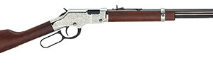 Henry Silver Eagle .22 WMR lever-action rifle with octagon blued barrel and walnut stock