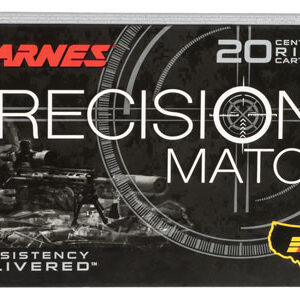 Barnes Bullets 30728 Precision Match  338 Lapua Mag 300 gr Open Tip Match Boat Tail 20 Per Box/ 10 Case