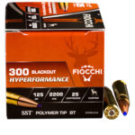 98261 Fiocchi 300BLKHA Hyperformance 300 Blackout 125 gr Super Shock Tip 25 Per Box/ 20 Case