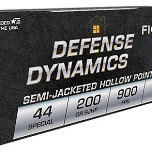 Fiocchi 44SA500 Defense Dynamics  44 S&W Spl 200 gr Semi Jacketed Hollow Point 50 Per Box/ 10 Case