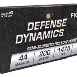 98274 Fiocchi 44B500 Defense Dynamics 44 Rem Mag 200 gr Semi Jacketed Hollow Point 50 Per Box/ 10 Case