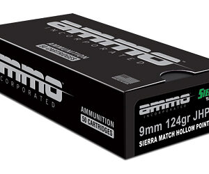 AMMO INC MATCH 9MM 124GR JHP 50/1000