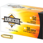 ARMFAC38SUPER 1N 1 ARMSCOR 38SUPER 125GR FMJ 50/1000