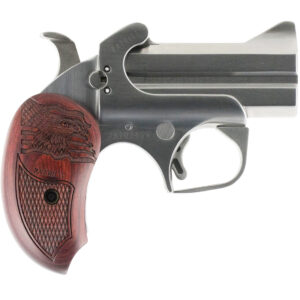 Bond Arms Patriot Defender .45 LC/.410 stainless derringer with rosewood flag grips