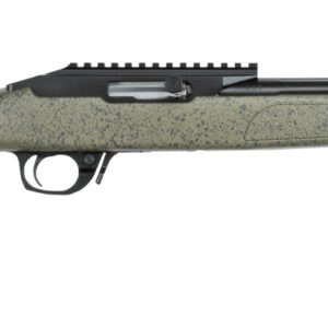 Bergara BXR .22 LR 16.5 inch fluted chromoly barrel rifle with green black speckled synthetic stock