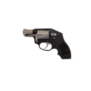 Charter Arms Off Duty .38 Special revolver in black and stainless with black rubber finger-grooved grips