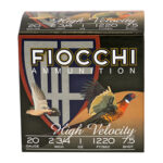 F20HV75 1 FIOCCHI 20GA #7.5 HV LD HUNT 25/250